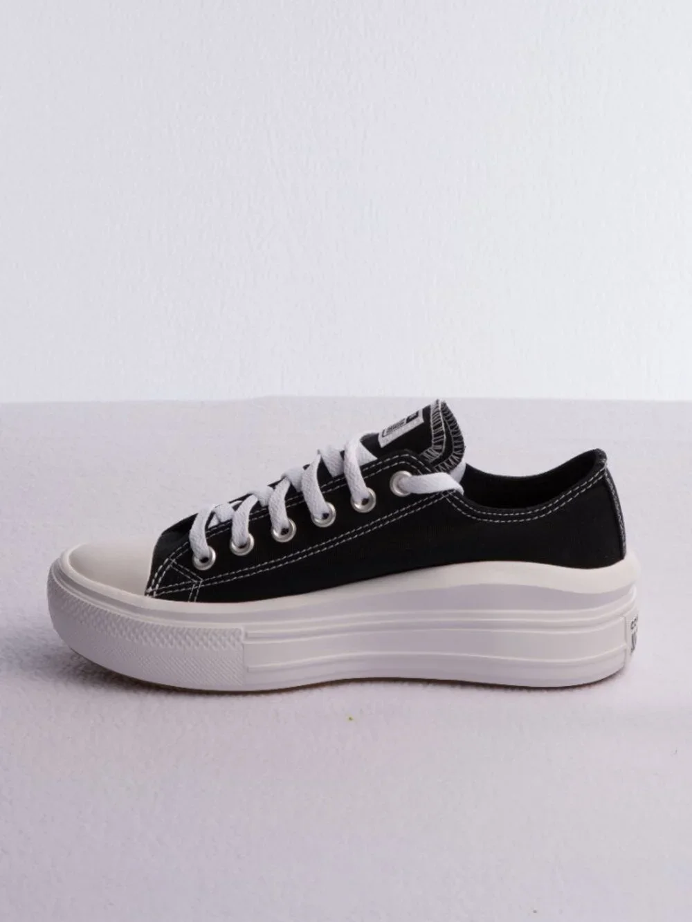 Converse Black Chuck Taylor All Star Move Platform Sneakers Size US 8 - Picture 2 of 6
